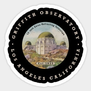 Griffith Observatory by Buck tee Originals Sticker